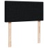 Cama box spring con colchón tela negro 100x200
