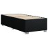 Cama box spring con colchón tela negro 100x200