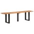 Banco de madera maciza de acacia y acero 160