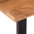Banco de madera maciza de acacia y acero 160