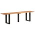Banco de madera maciza de acacia y acero 160