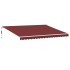 Toldo retráctil automático burdeos 450x350