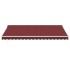 Toldo retráctil automático burdeos 450x350