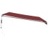 Toldo retráctil automático burdeos 450x350