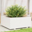 Jardinera madera maciza de pino blanco 110x110x49,5 cm