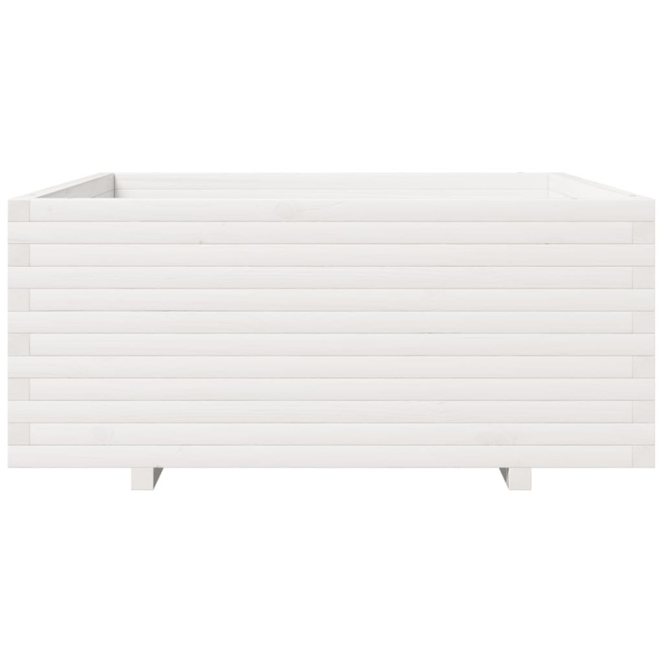 Jardinera madera maciza de pino blanco 110x110x49,5