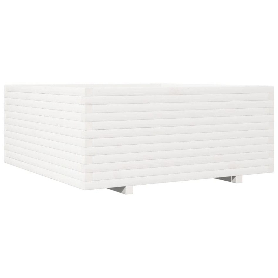 Jardinera madera maciza de pino blanco 110x110x49,5