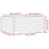 Jardinera madera maciza de pino blanco 110x110x49,5