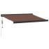 Toldo retráctil automático burdeos 300x250