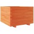 Jardinera madera maciza de pino marrón cera 70x70x49,5