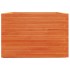 Jardinera madera maciza de pino marrón cera 70x70x49,5