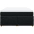 Cama box spring con colchón tela negro 140x200