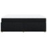 Cama box spring con colchón tela negro 140x200