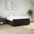 Cama box spring con colchón tela negro 180x200