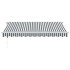 Toldo retráctil automático gris antracita y blanco 350x250