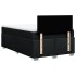 Cama box spring con colchón tela negro 120x200