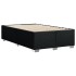 Cama box spring con colchón tela negro 120x200