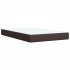 Cama box spring con colchón tela marrón oscuro 120x200