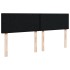 Cama box spring con colchón tela negro 160x200