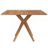 Juego de comedor de jardín 5 piezas madera maciza de