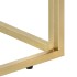 Mesa consola acero inoxidable dorado y vidrio