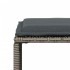 Set comedor jardín 7 pzas y cojines ratán sintético