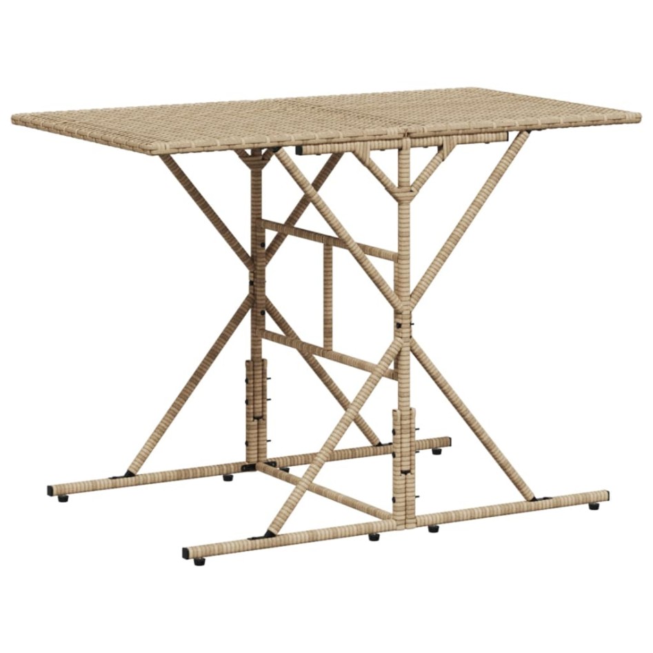 Set comedor de jardín 7 pzas con cojines ratán sintético