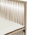 Set comedor de jardín 7 pzas con cojines ratán sintético