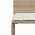 Set comedor de jardín 7 pzas con cojines ratán sintético
