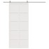 Puerta de granero madera maciza pino blanca 90x208