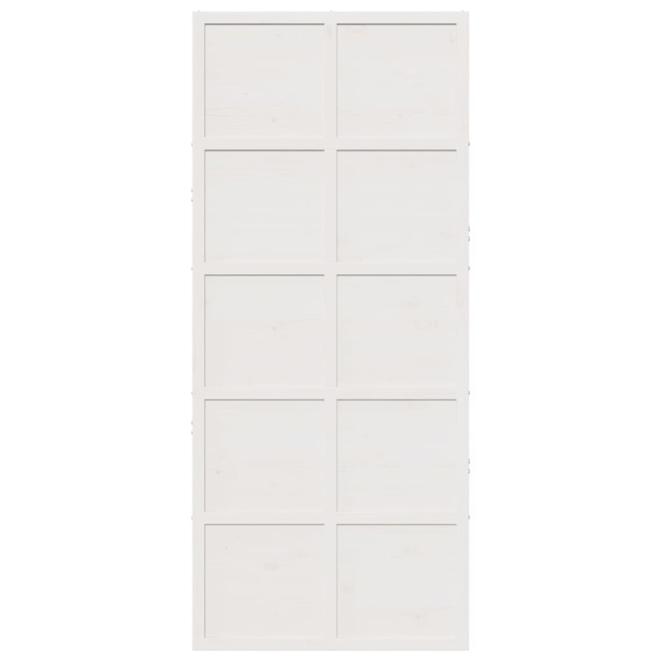 Puerta de granero madera maciza pino blanca 90x208