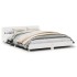 Estructura de cama sin colchón madera de pino blanca 150x200