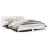 Estructura de cama sin colchón madera maciza blanca 120x190