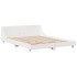 Estructura de cama sin colchón madera maciza blanca 120x190