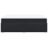 Cama box spring con colchón cuero sintético negro