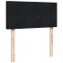 Cama box spring con colchón cuero sintético negro 90x190