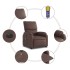 Sillón de masaje reclinable eléctrico cuero sintético