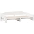 Sofá cama nido madera maciza de pino blanco 90x200
