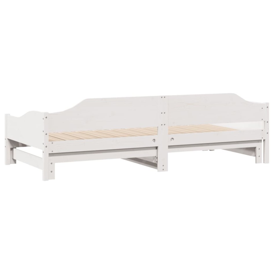 Sofá cama nido madera maciza de pino blanco 90x200