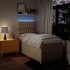 Cama box spring con colchón tela color crema 80x200