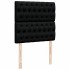 Cama box spring con colchón tela negro 90x190