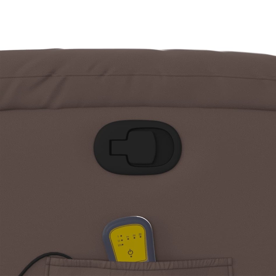 Sillón reclinable de masaje de pie de cuero sintético