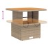 Set comedor de jardín 5 pzas con cojines ratán sintético