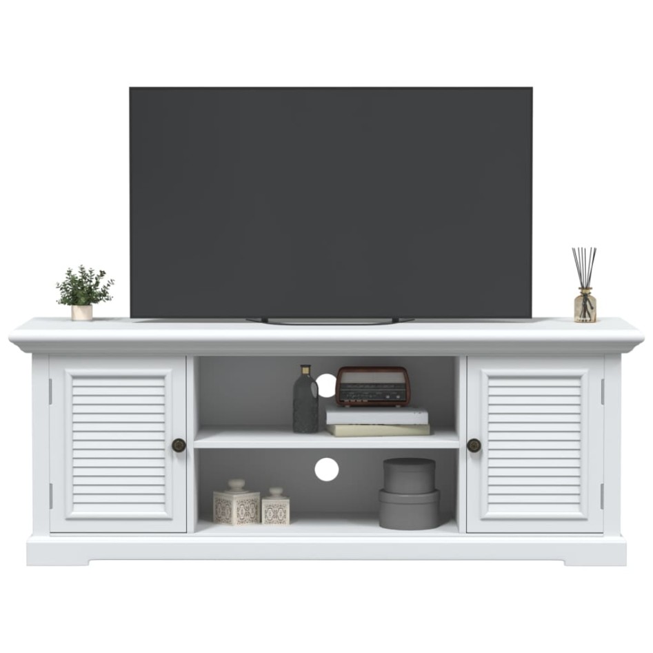 Mueble para TV madera de ingeniería blanco 110x30x41