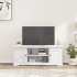 Mueble para TV madera de ingeniería blanco 110x30x41