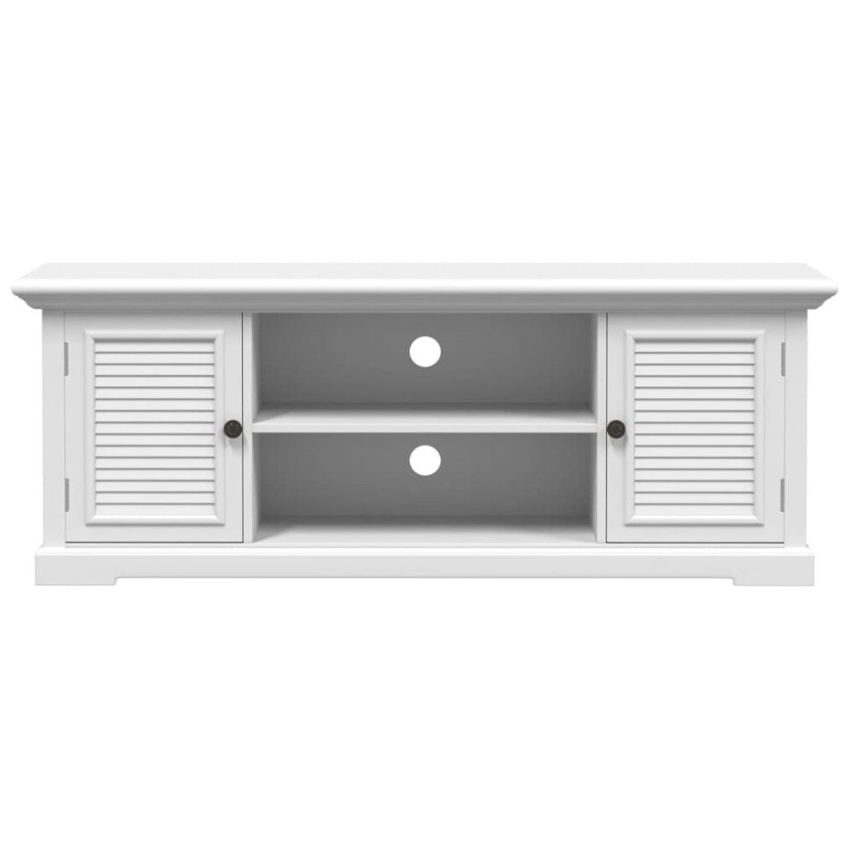 Mueble para TV madera de ingeniería blanco 110x30x41