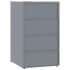 Cobertizo de 2 contenedores de basura acero gris 138x79x117