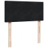 Cama box spring con colchón cuero sintético negro 90x190