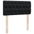 Cama box spring con colchón cuero sintético negro 90x190