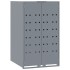 Cobertizo de contenedor de basura acero gris 69x79x117